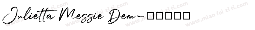 Julietta Messie Dem字体转换